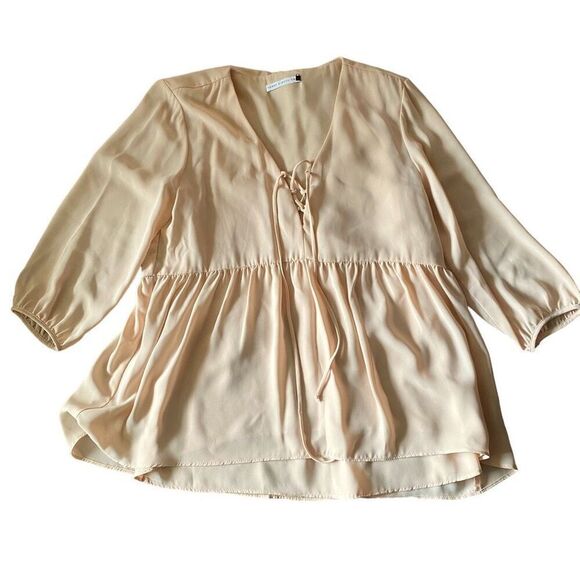 Three Eighty Two Bella Peasant Top size Small - Picture 2 of 7